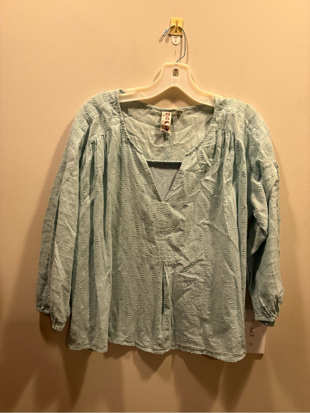 Dolan Left Coast Collection Swiss Dot Blouse - Picture 2 of 7